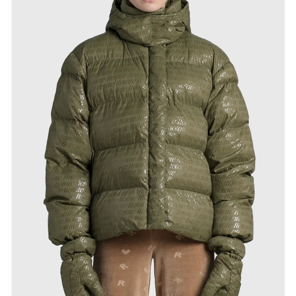R13 Olive Green Puffer Jacket